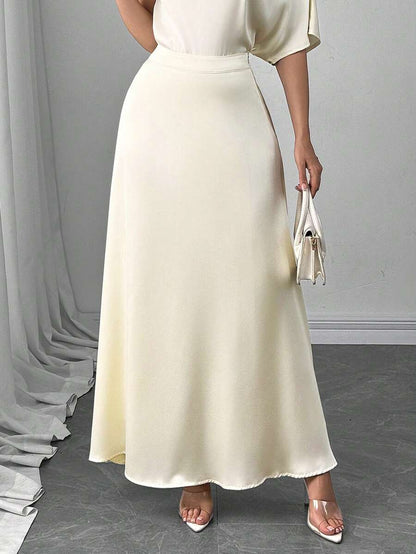 Çiçek Desenli Elastik Bel Günlük Etek Niebbla