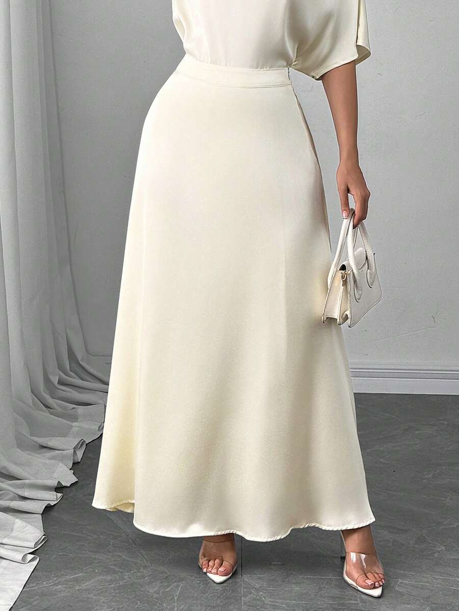 Çiçek Desenli Elastik Bel Günlük Etek Niebbla