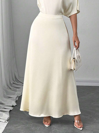 Çiçek Desenli Elastik Bel Günlük Etek Niebbla