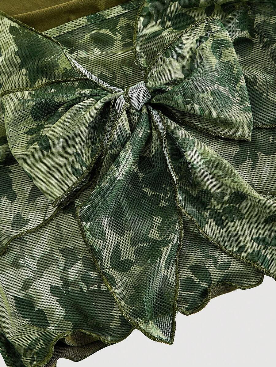 Bağcık Detaylı Romantik Crop Niebbla