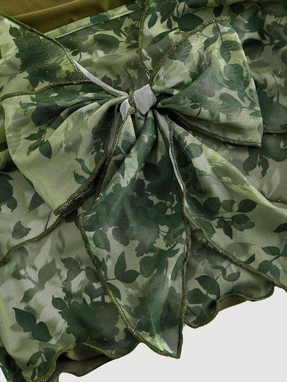 Bağcık Detaylı Romantik Crop Niebbla