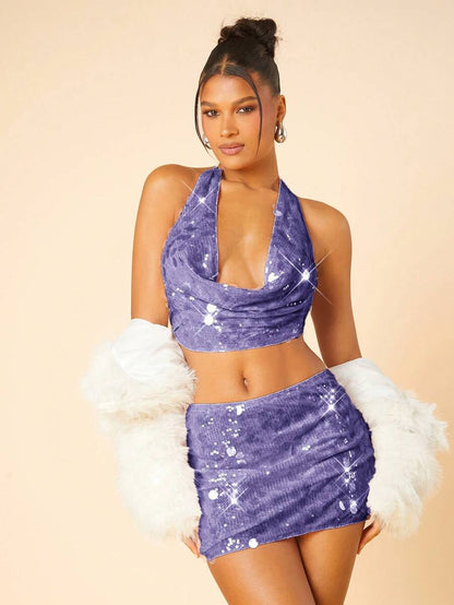 Pembe Pullu Pileli Mini Etek Niebbla