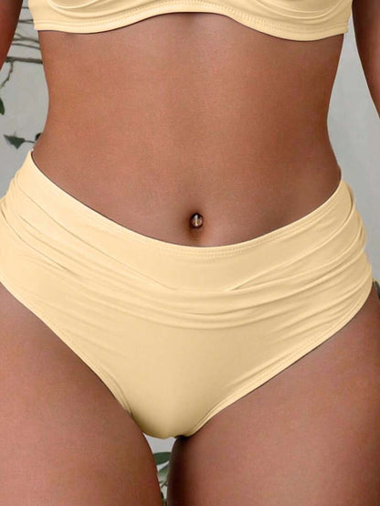 Askılı Yüksek Bel Balenli Bikini Takımı Niebbla