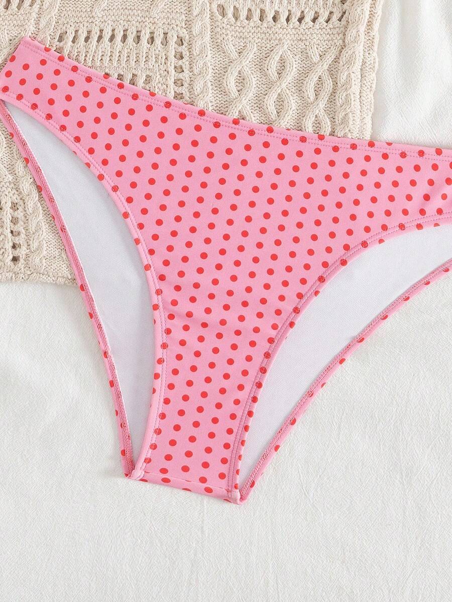 Çiçek Desenli Halter Bağcıklı Bikini Takımı Niebbla