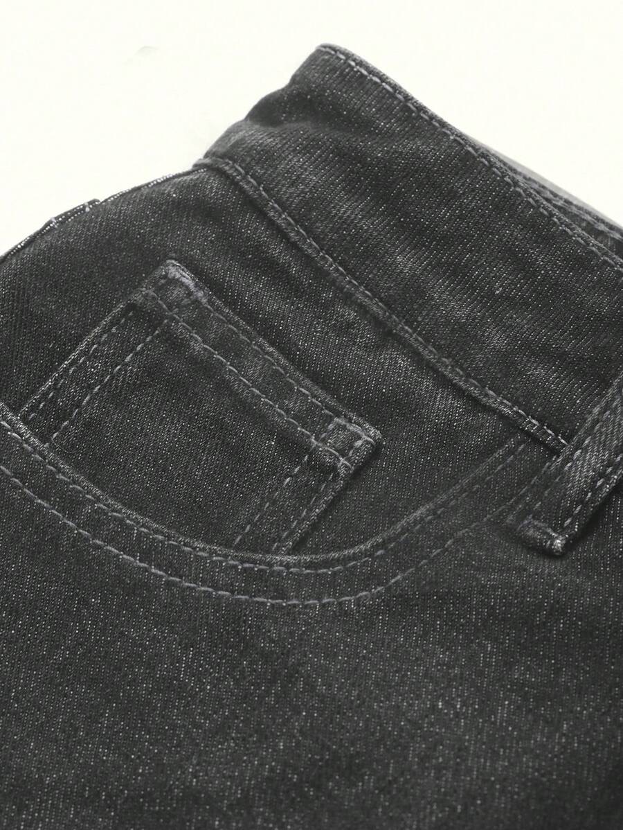 Doğal Dokulu Günlük Kot Etek Niebbla