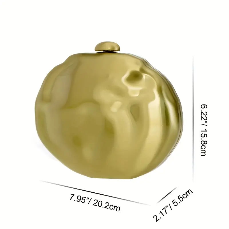 Metal Bronz Çanta Niebbla