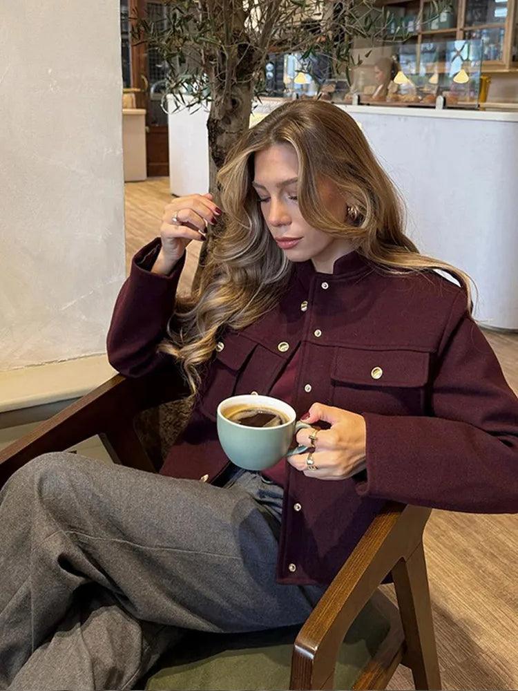Moda Cep Vintage Ceket Siaora