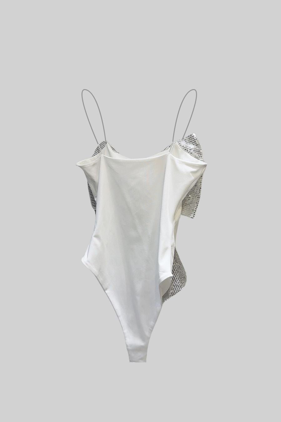 Önü Büyük Pullu Fiyonklu Bodysuit Siaora
