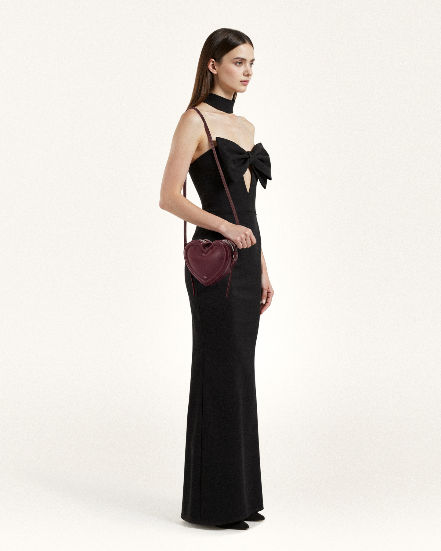 Arlene Kalp Şeklinde Çanta Bordo Niebbla