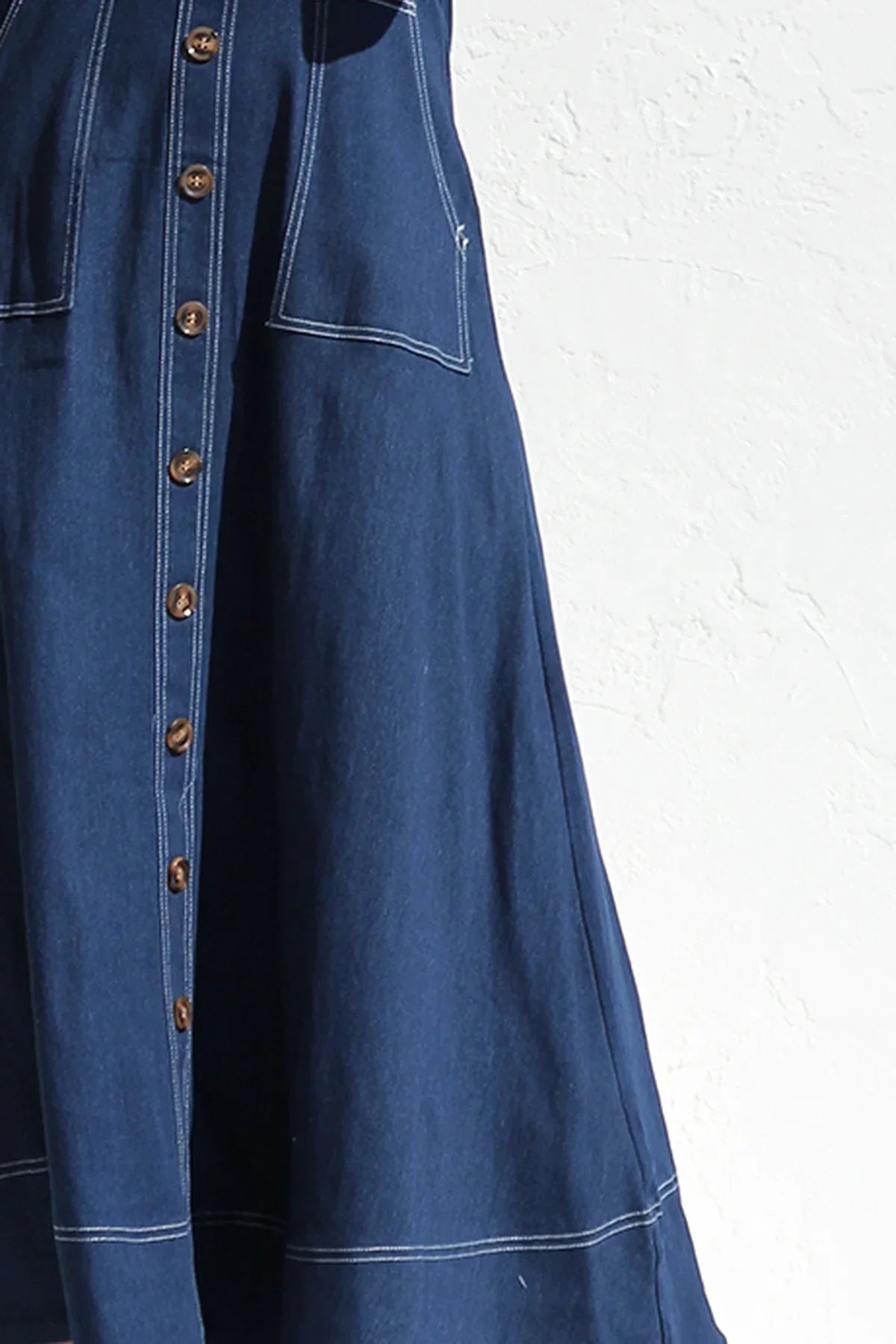 Heavenly Denim Maxi Elbise Siaora