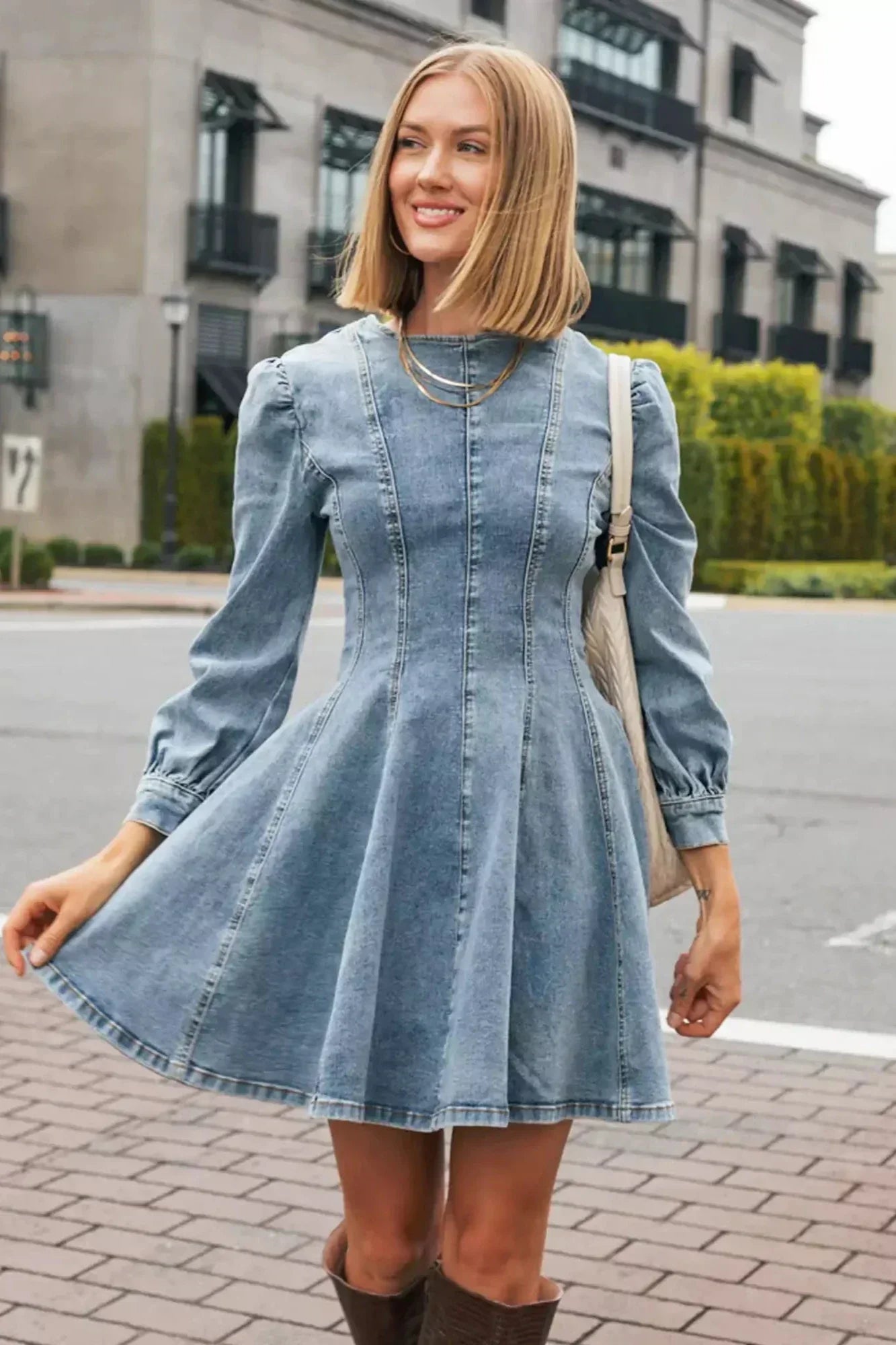 Kot Darling Mini Elbise Niebbla
