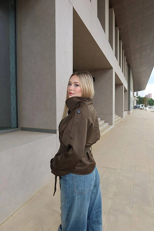 Kadın Straplez Yaka Büzgülü Parlak Gri Mini Elbise (Kopya) VİSKALİ trendyol