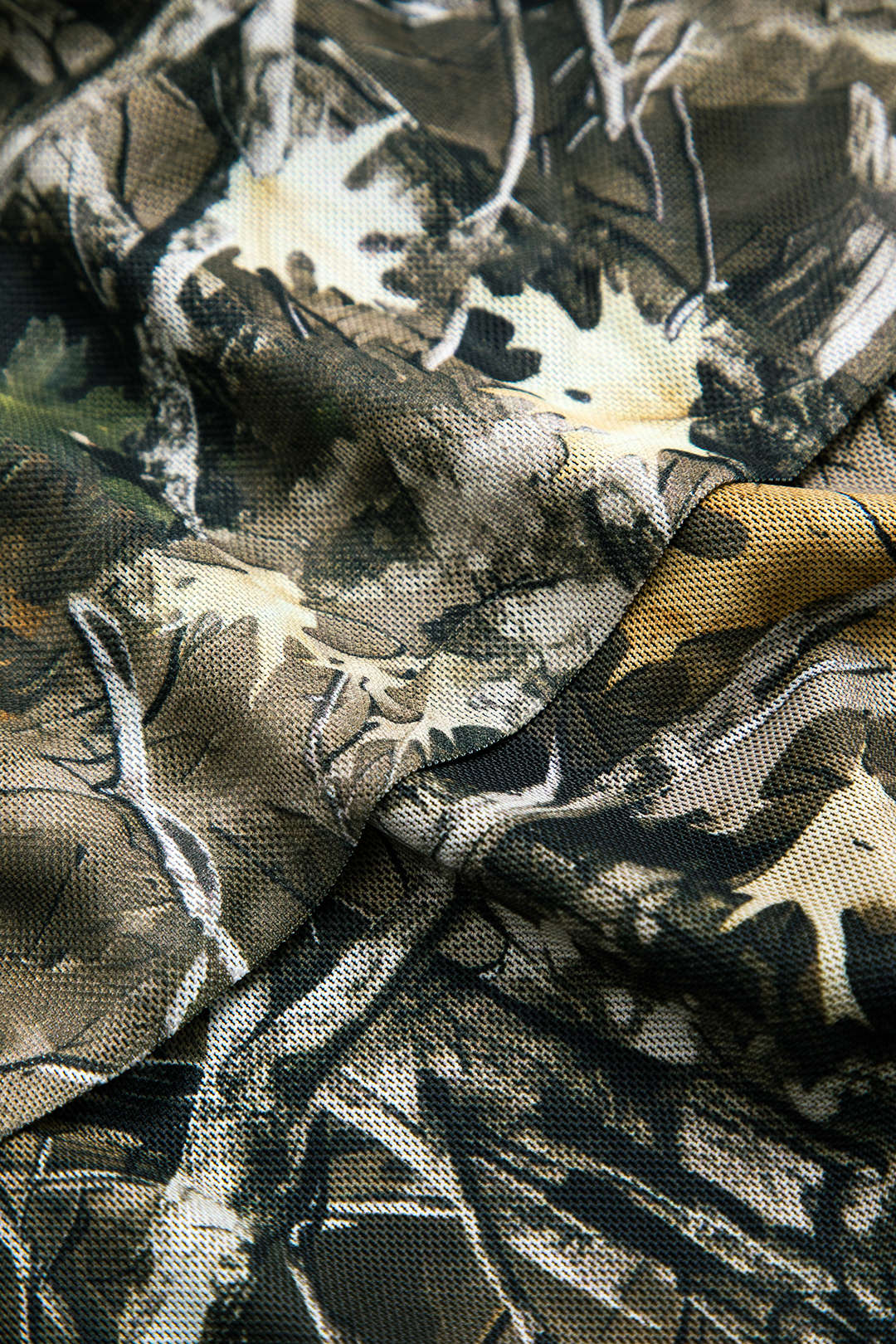 Branch Print Mesh Off Shoulder Uzun Kollu Üst Siaora