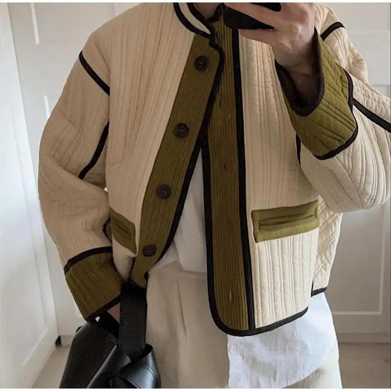Patchwork Ceket Siaora