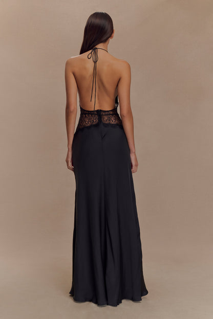 Avery - Dantelli Halter Maxi Elbise Mağazam