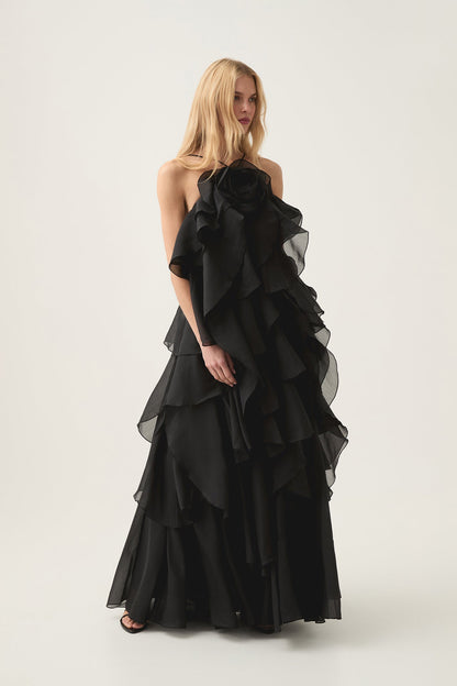 Estelle - Ruffle Yaka Maxi Elbise