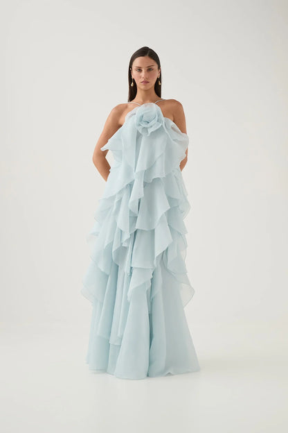Estelle - Ruffle Yaka Maxi Elbise