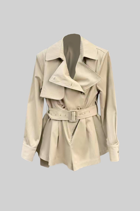 Yaka Detaylı Trençkot Siaora