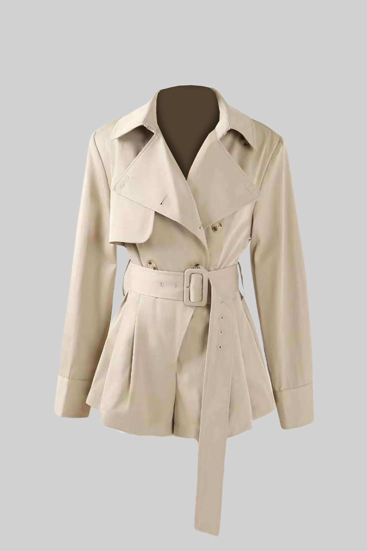 Yaka Detaylı Trençkot Siaora