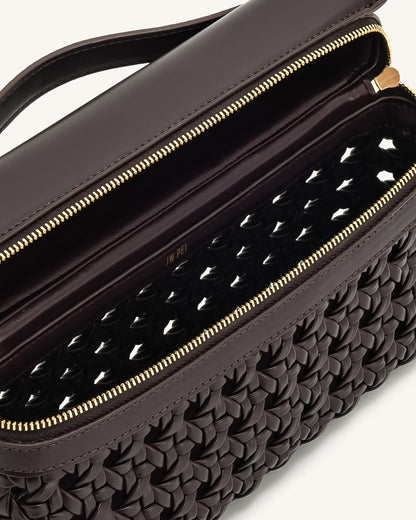 Thea Üst Saplı Çanta Koyu Kahverengi Niebbla