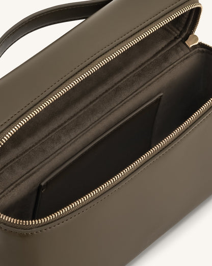 Thea Üst Saplı Çanta Koyu Zeytin Yeşili Niebbla