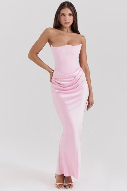 Belle Maxi Elbise Shine Aura