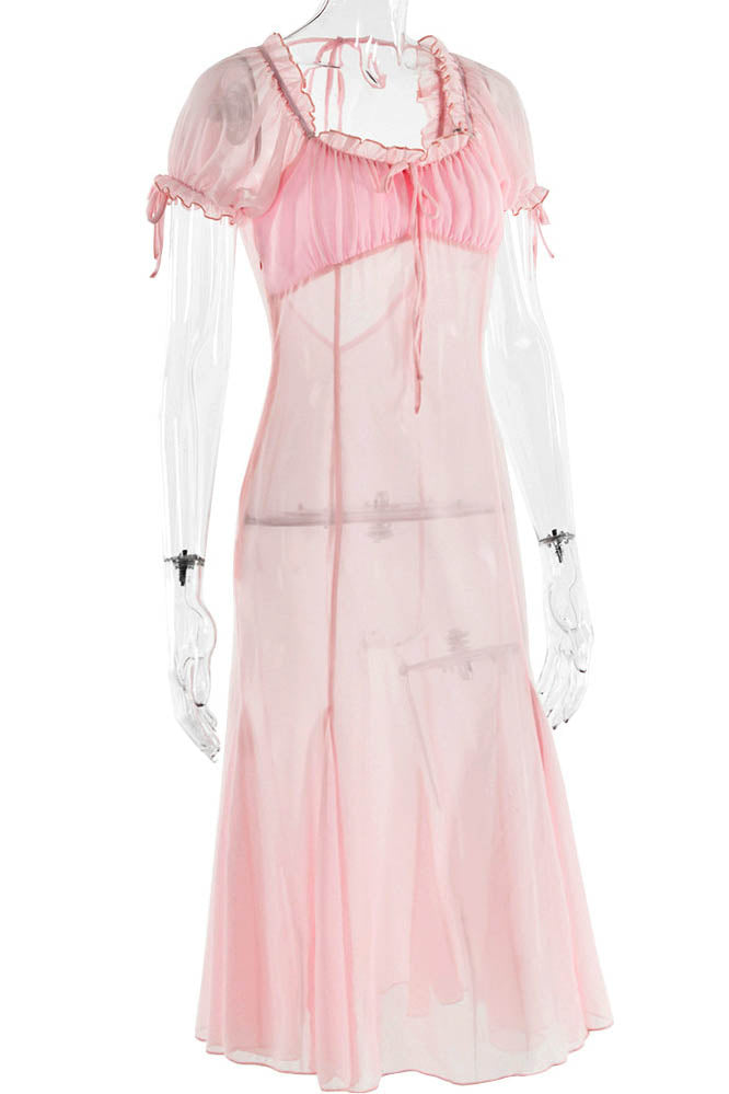 Gleam & Grace Midi Elbise Niebbla