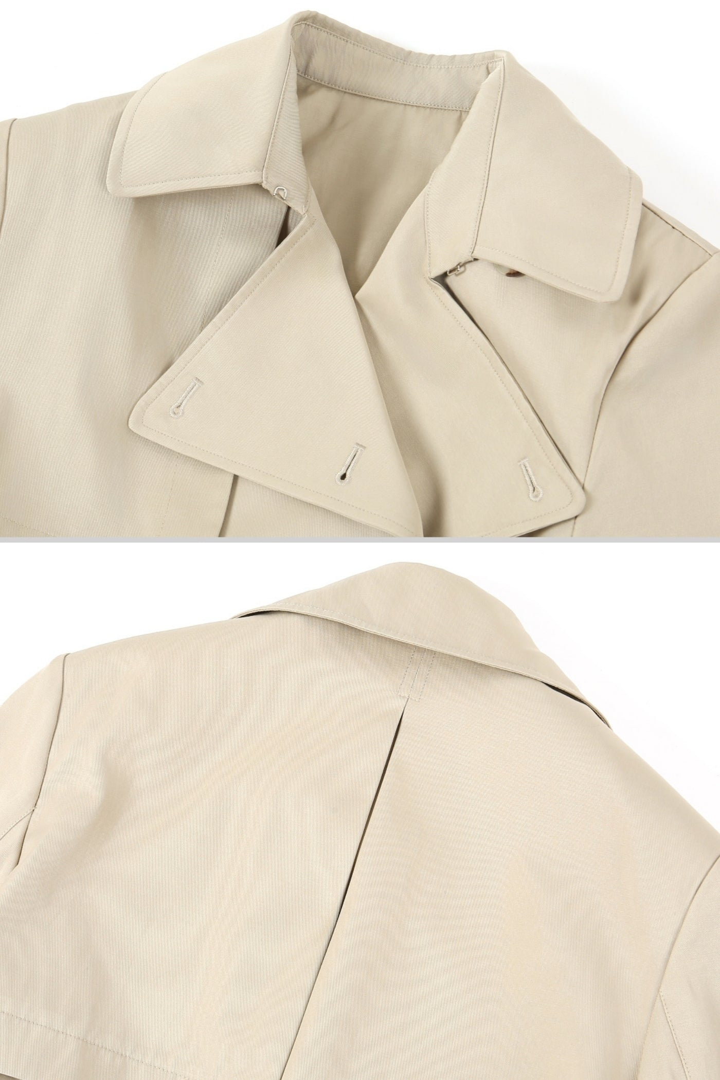 Beli Kuşaklı Kısa Trenç Ceket Siaora