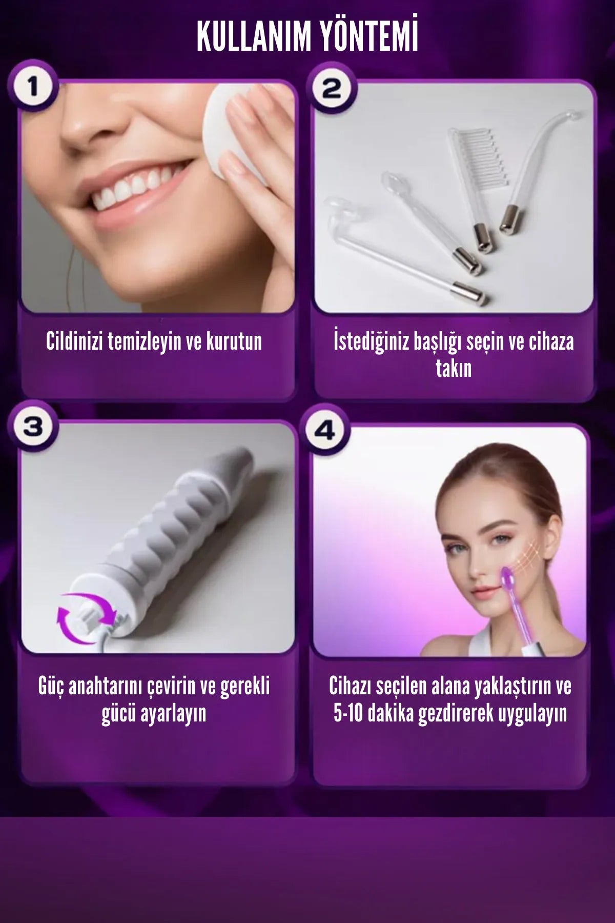 Darvonsal Yüksek Frekans Cilt Temizleme ve Bakım Cihazı Beauty World