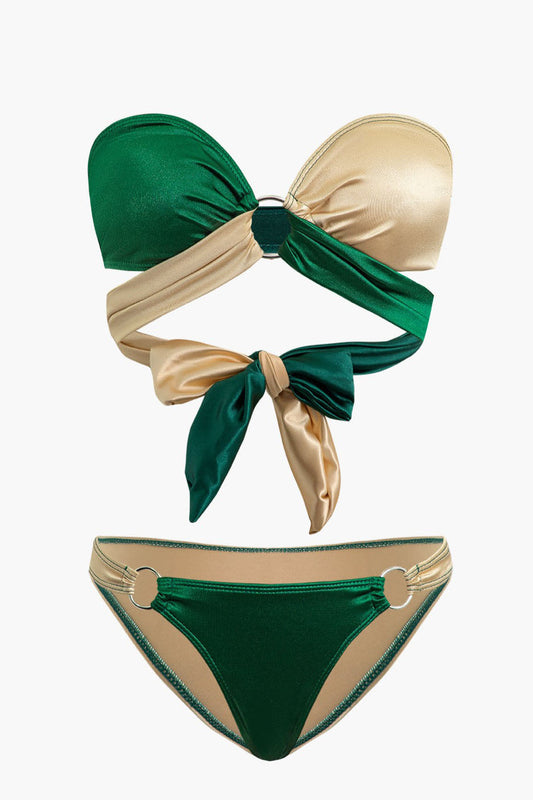 Kontrast Düğümlü Bikini Takımı Niebbla
