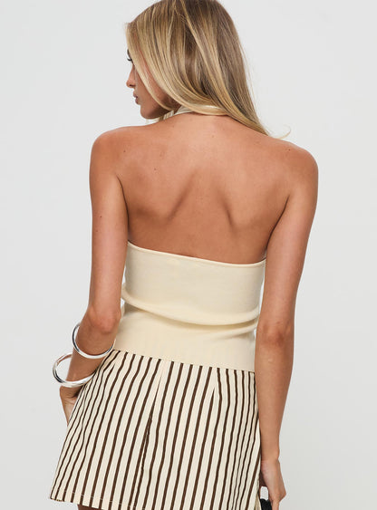 Kingley Halter Krem Üst Niebbla
