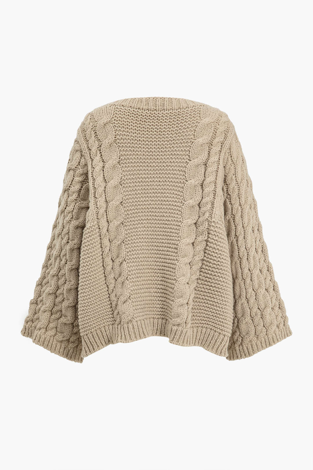 Basic Solid Round Neck Flare Kazak Siaora
