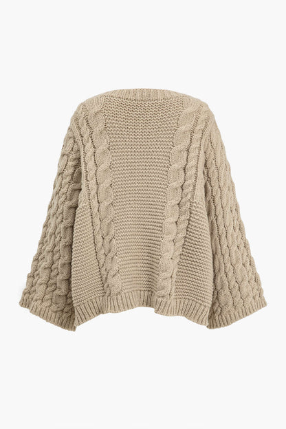 Basic Solid Round Neck Flare Kazak Siaora