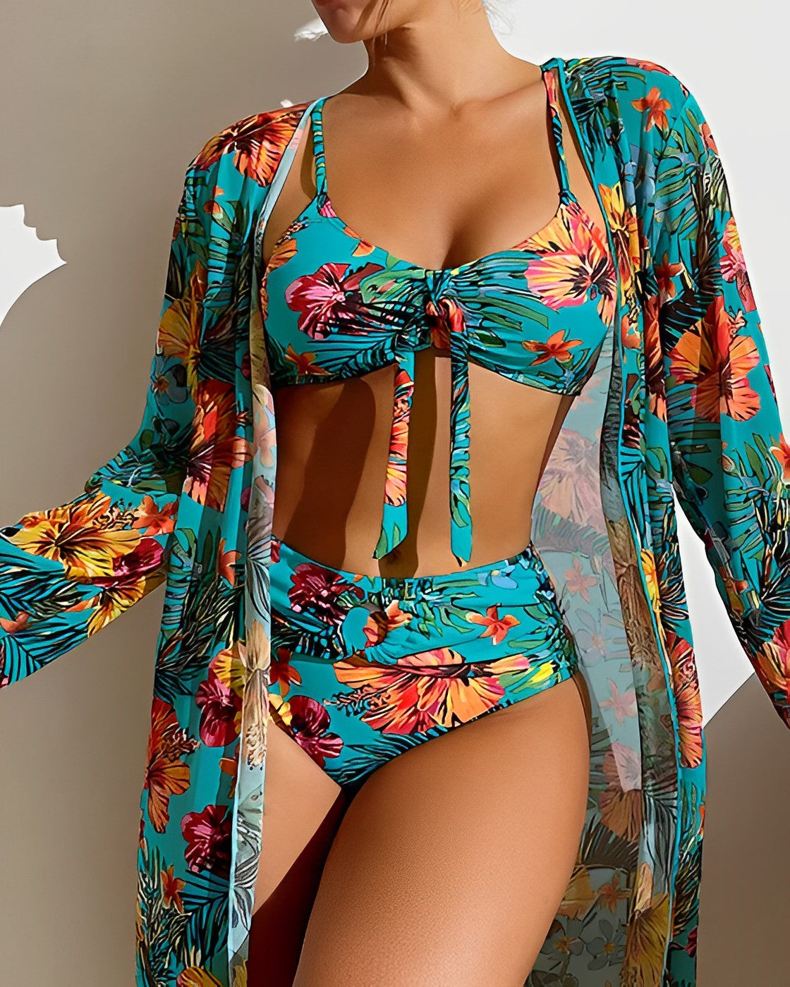 Marina Lüks Bikini Ve Sarong Seti Niebbla