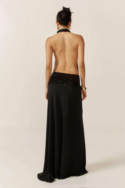 Joanna | Halter Yaka Sıfır Yürüklü Elbise THESVELTECHIC