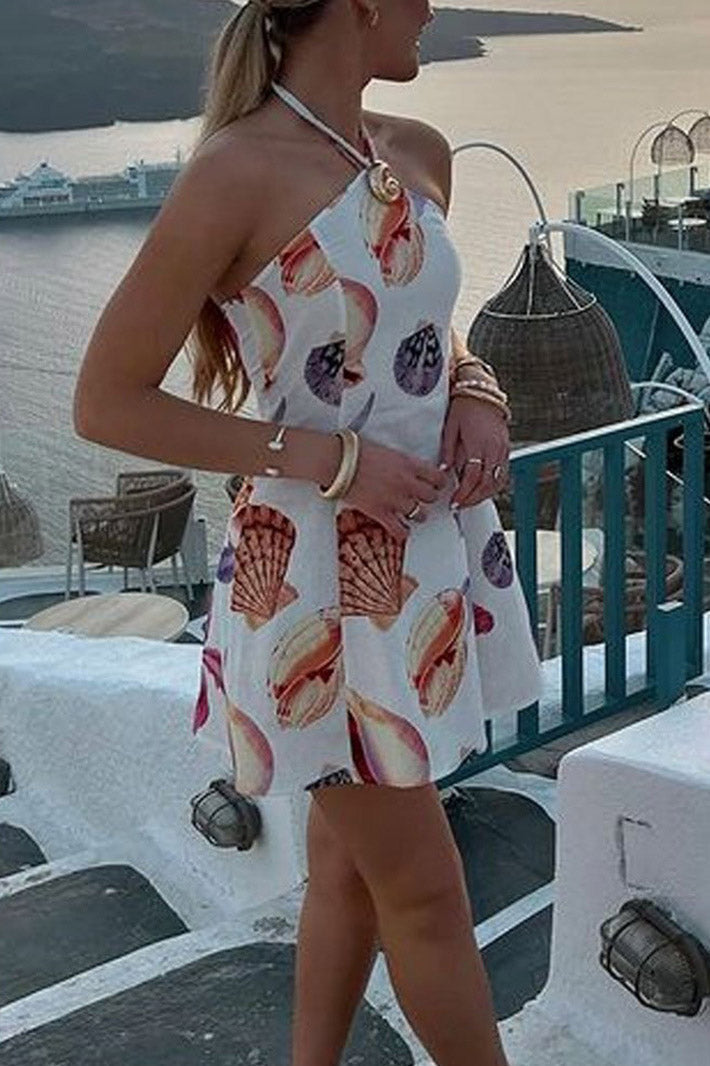 Freya Mini Elbise Deniz Kenarı Buketi Niebbla