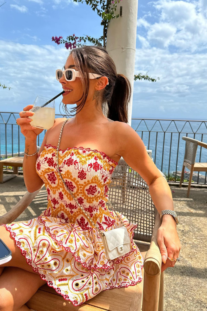 Monaco Mini Elbise - Gün Batımı Siaora