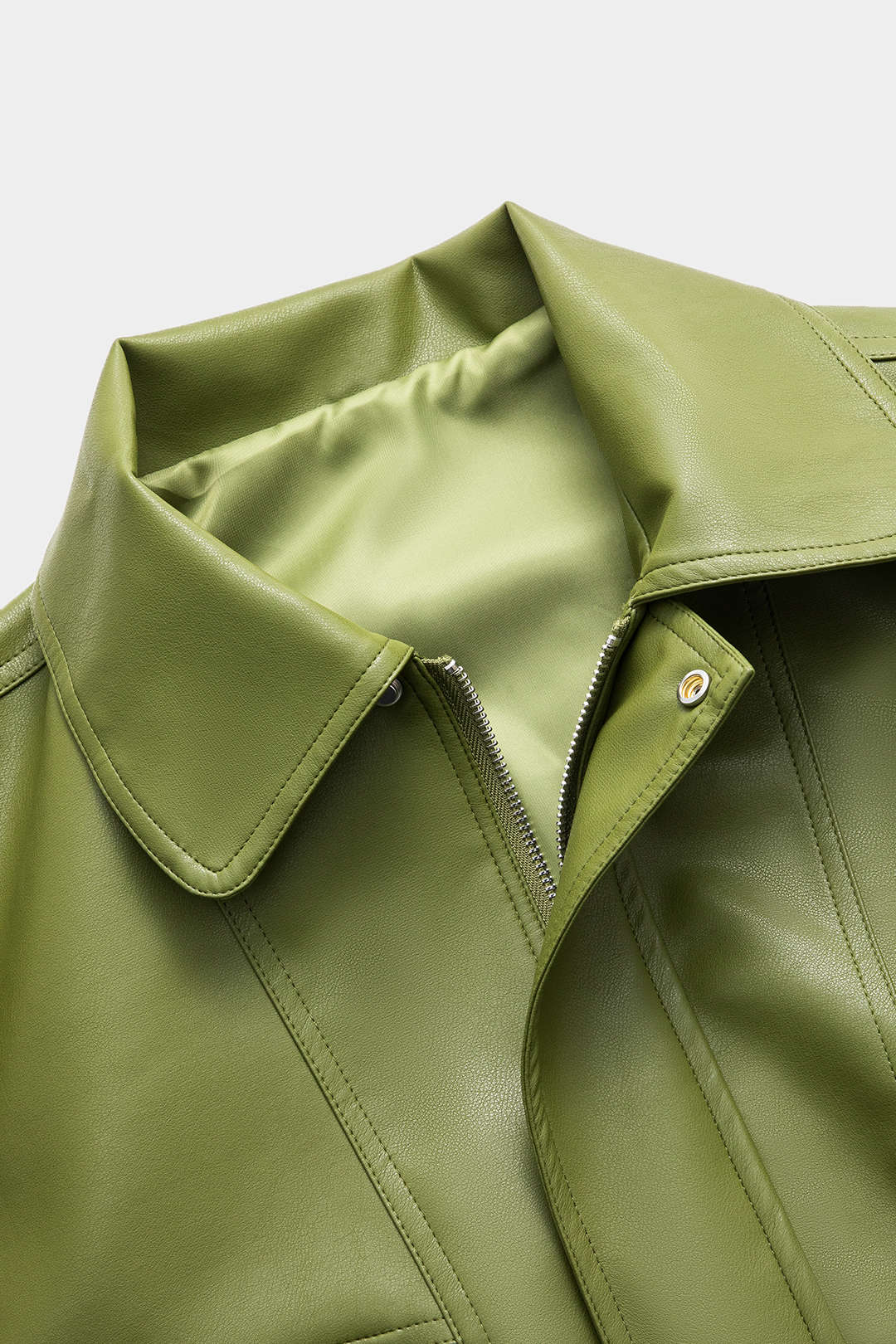 Faux Leather Pocket Ceket Niebbla