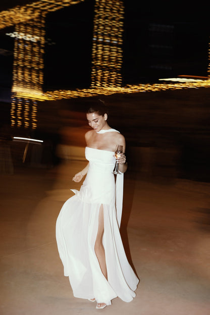 Elodie - Strapless Şifon Elbise Mağazam
