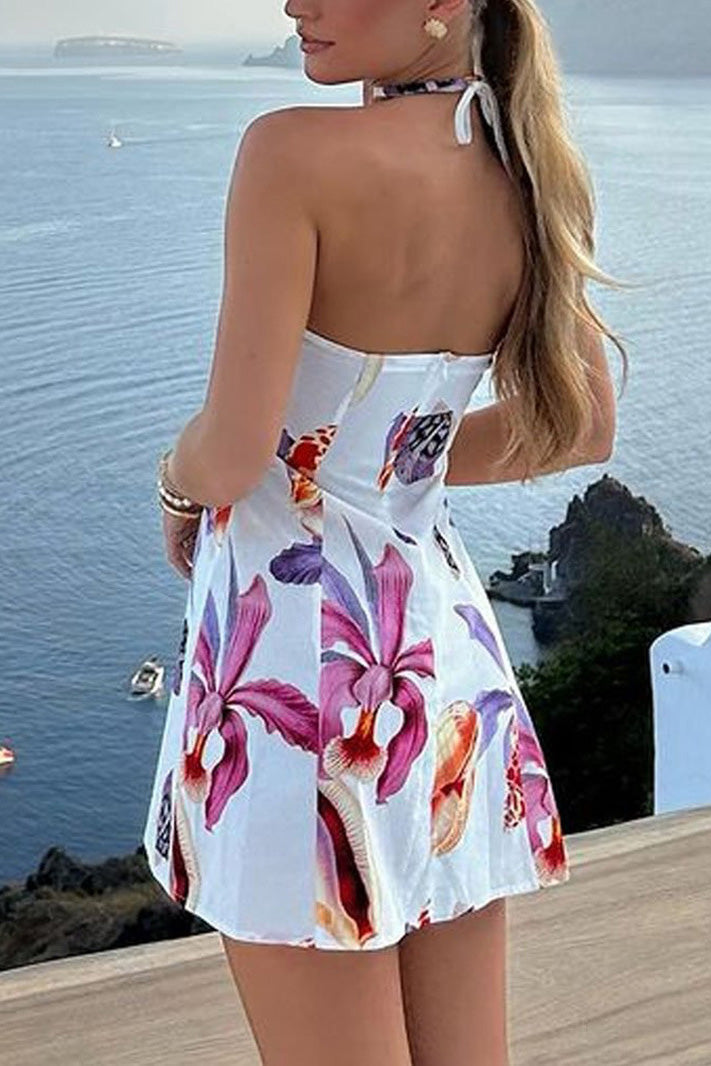 Freya Mini Elbise Deniz Kenarı Buketi Niebbla