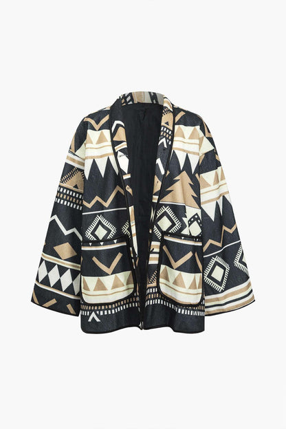 Nomadic Pattern Oversize Ceket Siaora