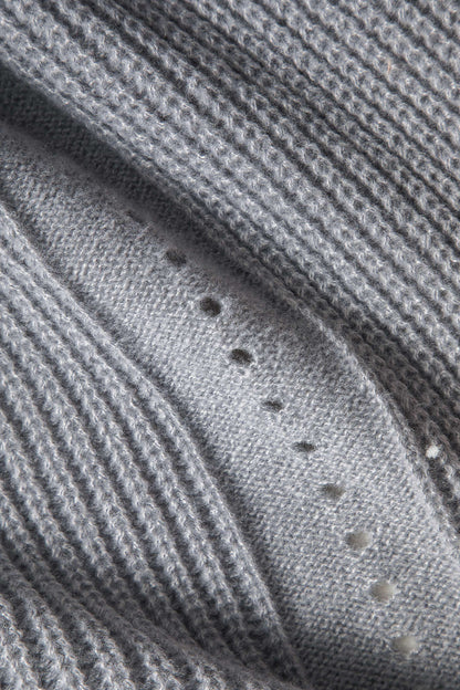 Buttoned Ribbed Knit Cropped Hırka Siaora