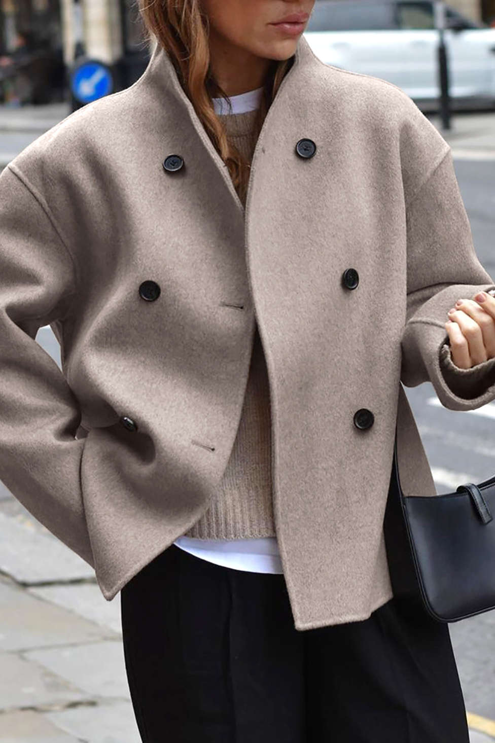 Basic Solid Warm Ceket Siaora