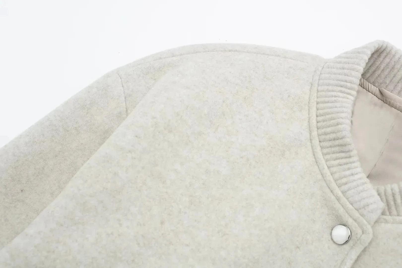 Minimalist Varsity Tarzı Bomber Ceket Siaora