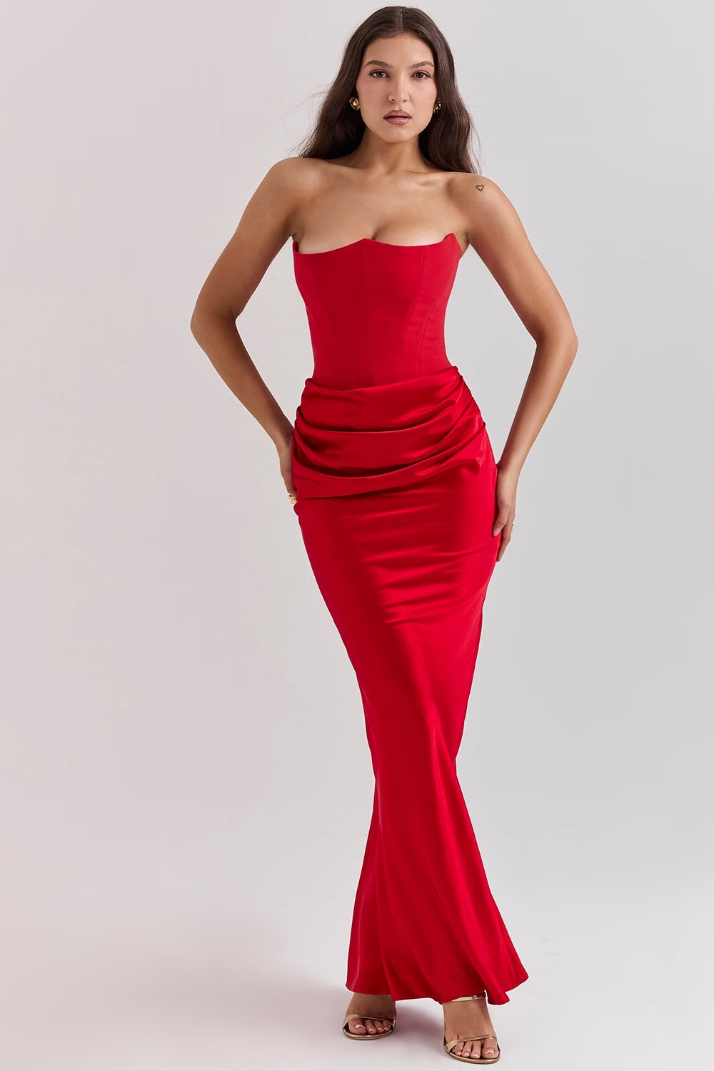 Belle Maxi Elbise Shine Aura
