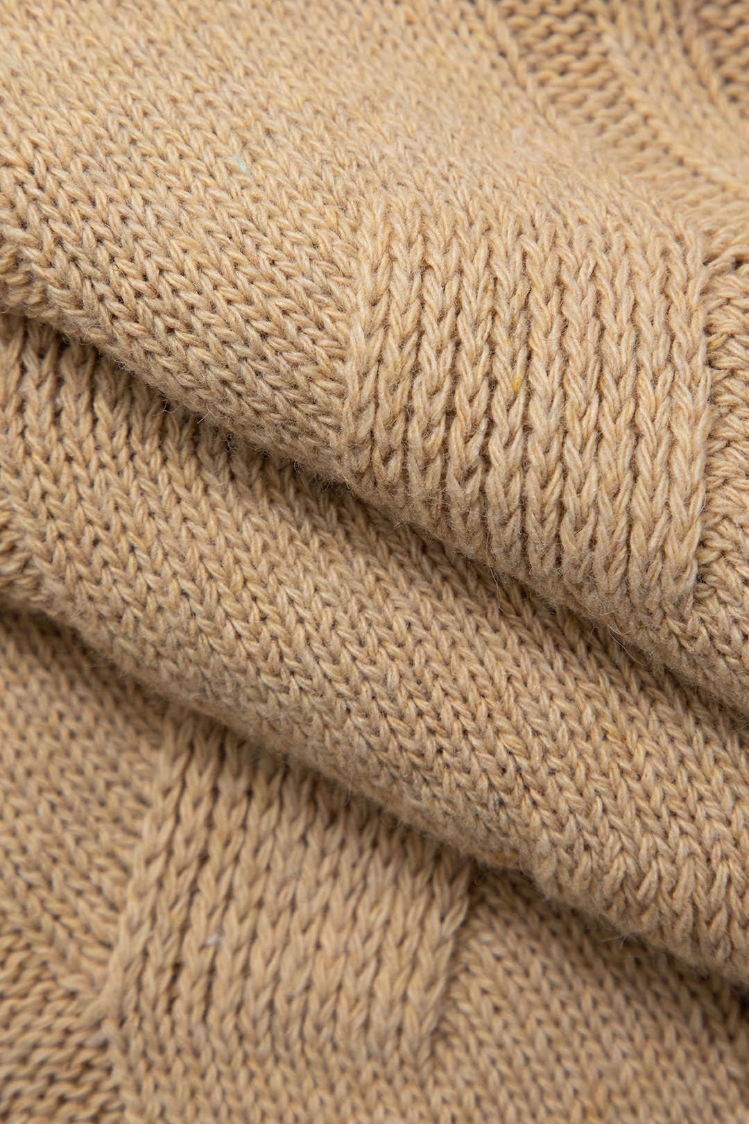 Basic Solid Knit Mock Kazak Siaora