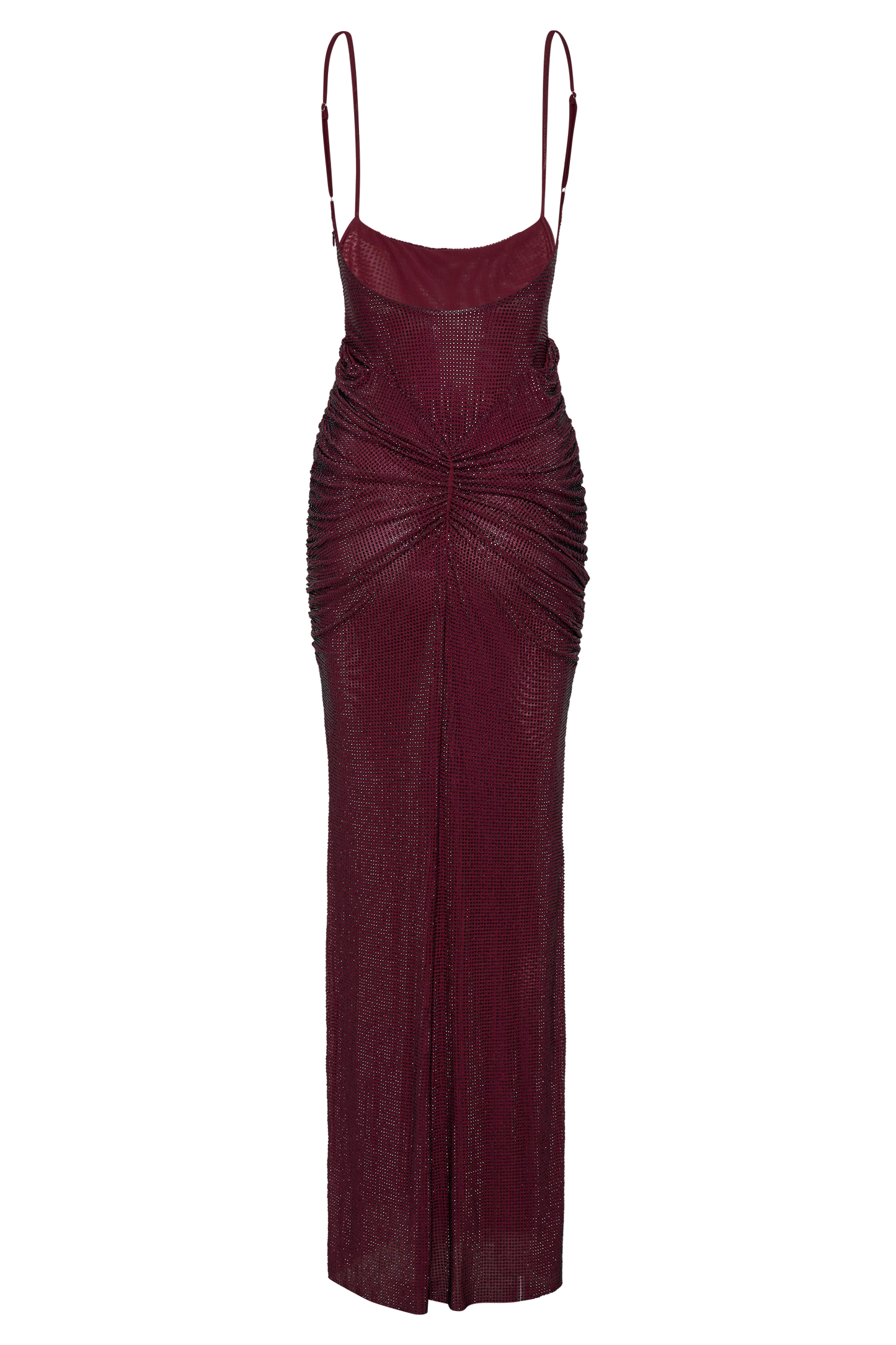 ROF Roisin Diamante Saten Maxi Elbise - Maun Shine Aura