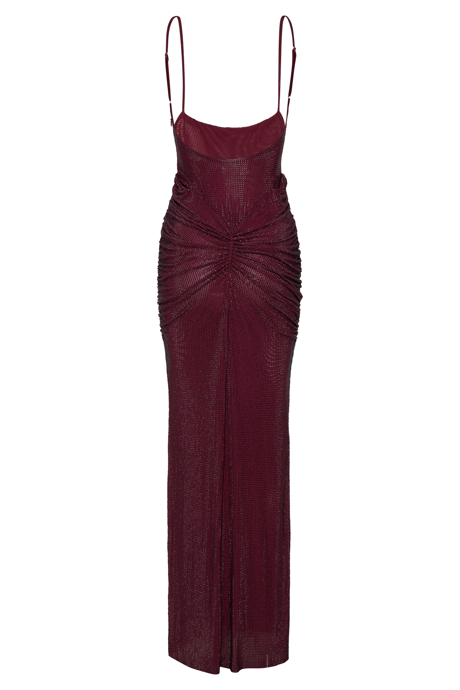 ROF Roisin Diamante Saten Maxi Elbise - Maun Shine Aura