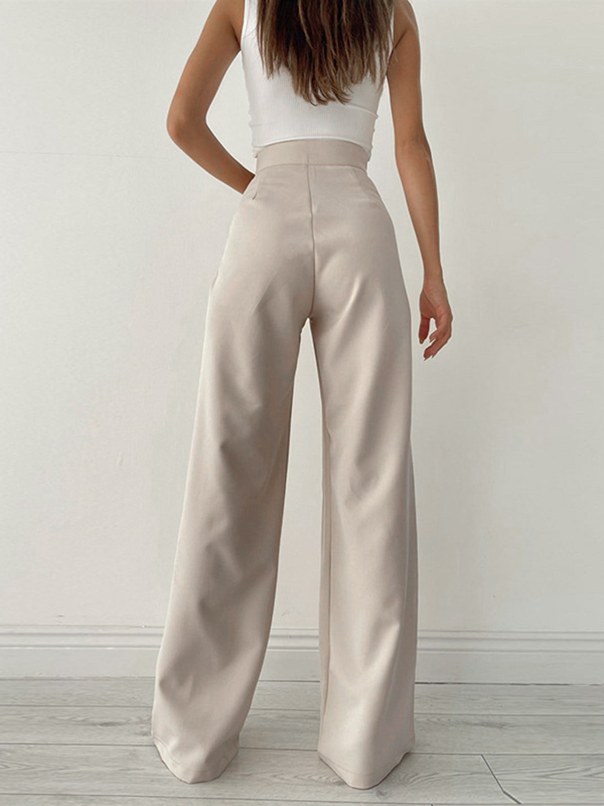 Palazzo Tied Geniş Paça Elbise Pantolon Niebbla