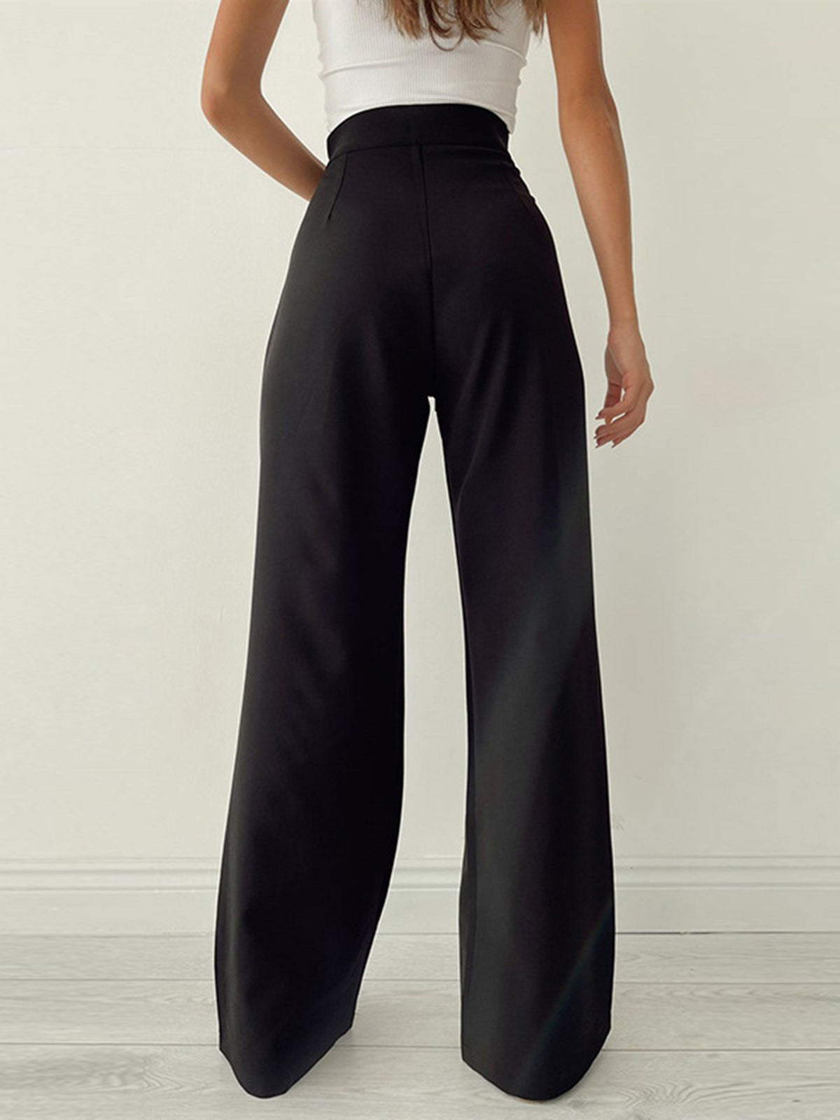 Palazzo Tied Geniş Paça Elbise Pantolon Niebbla